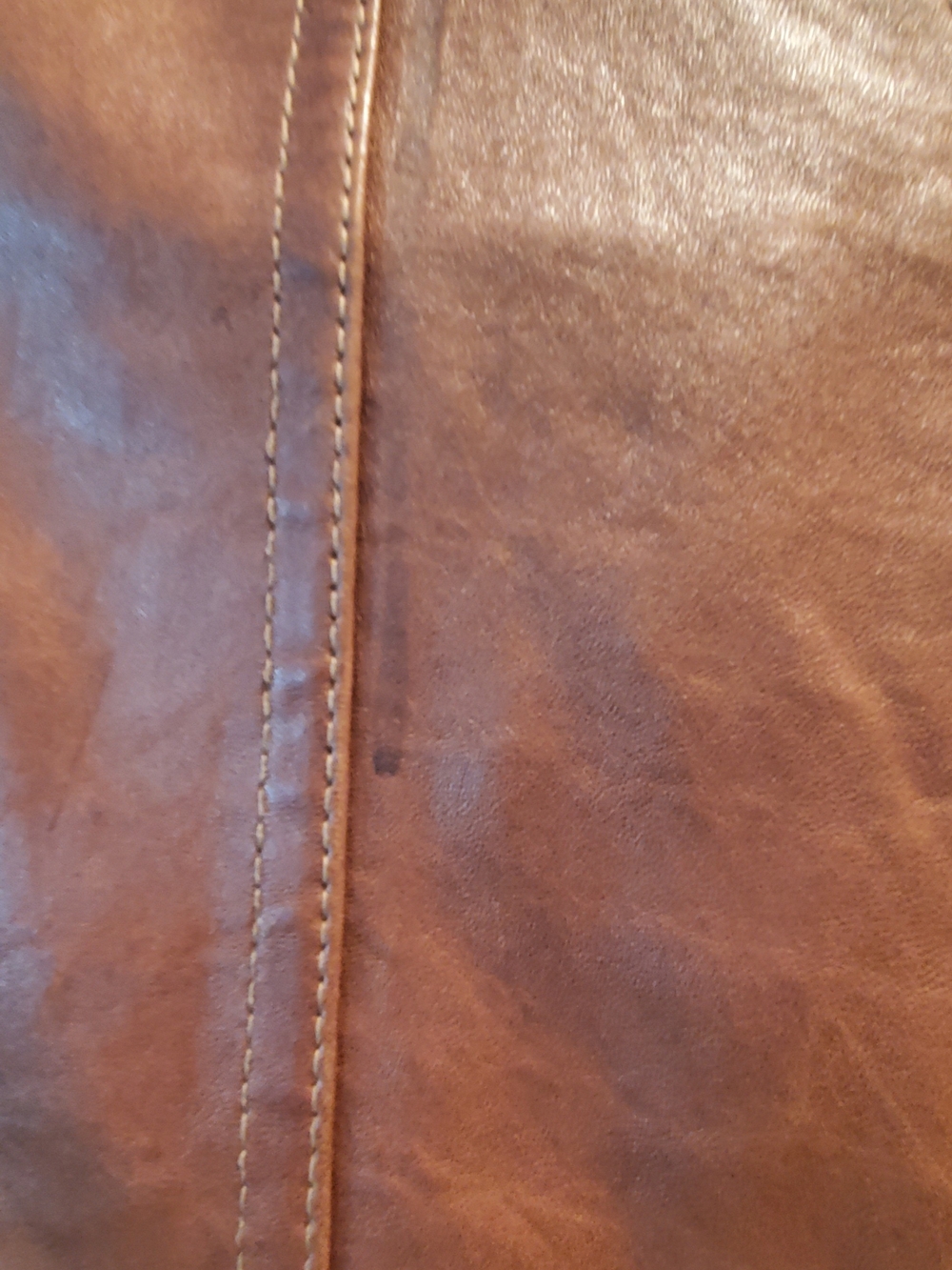 Marc New York Women's Chestnut Brown Leather Zip Jacket - Picture 6 of 6